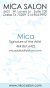 picture of Mica's business card